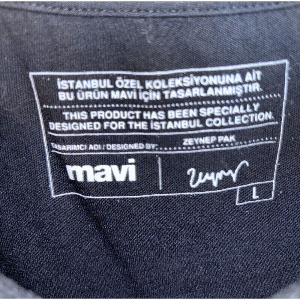 Mavi Istanbul T-Shirt Collection Black T-shirt Size Large - Picture 2 of 4